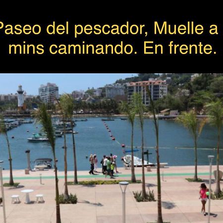 Departamento Sobre Costera, 1Min La Quebrada, 3M Playas Y Yates Apartamento Acapulco Exterior foto